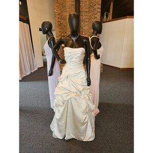 Allure Satin Diamond Tuck Wedding Gown